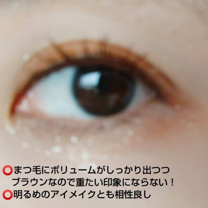 カラーマスカラ ブラウン302/MiPOO/マスカラの画像