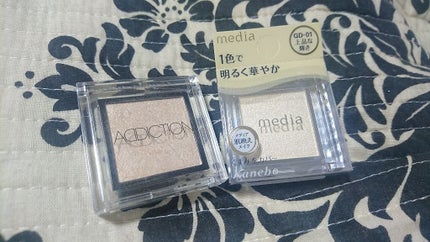 ブライトアップアイシャドウ/media/単色アイシャドウを使ったクチコミ(1枚目)