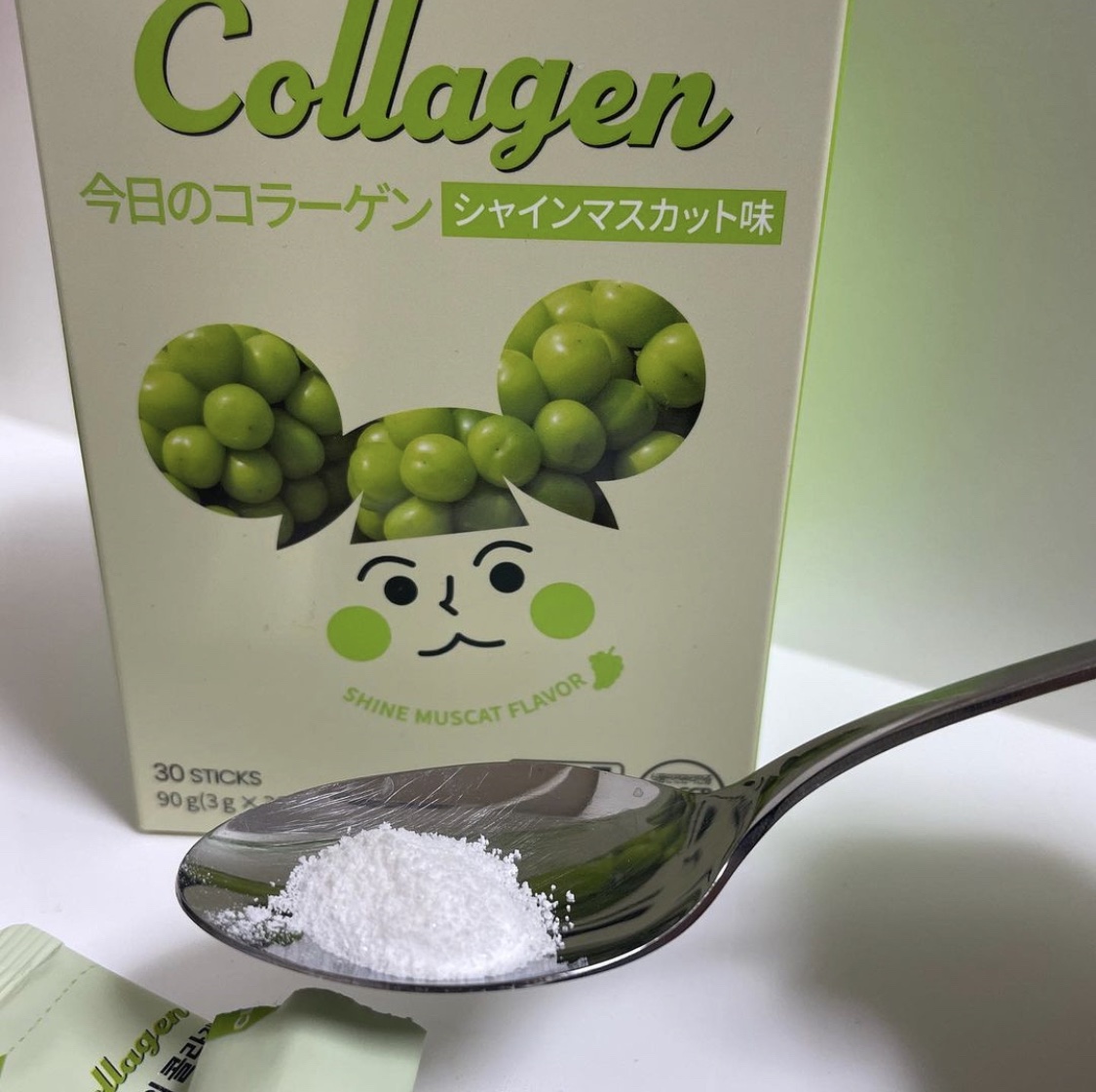 今日のコラーゲン シャインマスカット味/Hello Beauty/美容サプリメントを使ったクチコミ（2枚目）