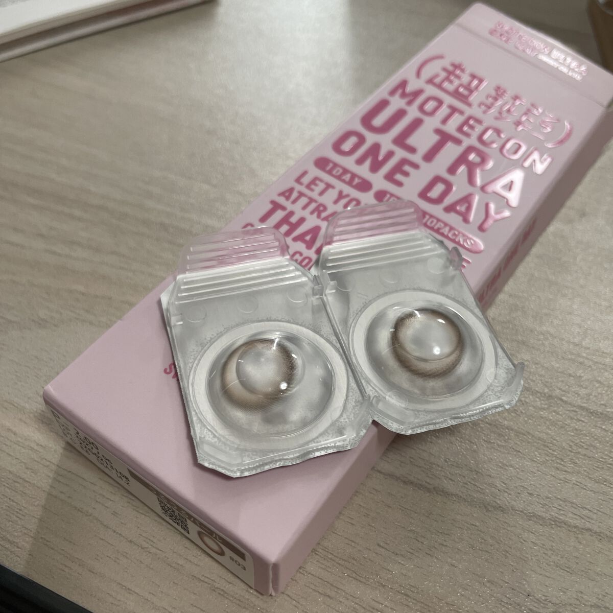 超モテコンウルトラワンデー うるうるパール/モテコン/ワンデー（１DAY）カラコンを使ったクチコミ（3枚目）