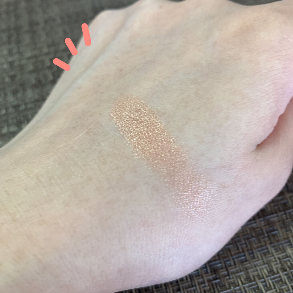 UR GLAM　EYE & CHEEK COLOR ヌーディブラウン/U R GLAM/単色アイシャドウを使ったクチコミ（3枚目）