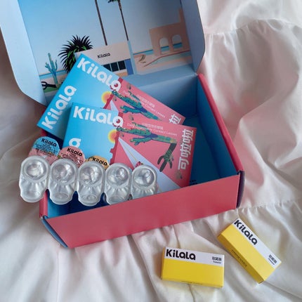 びゃっこまる on LIPS 「うるんだピンクでロマンチックなカラコン…໒꒱⋆゚KILALAの..」(5枚目)