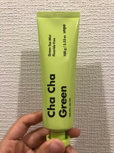 Cha Cha Charcoal Vegan Greentea Toothpaste/unpa/歯磨き粉を使ったクチコミ（1枚目）