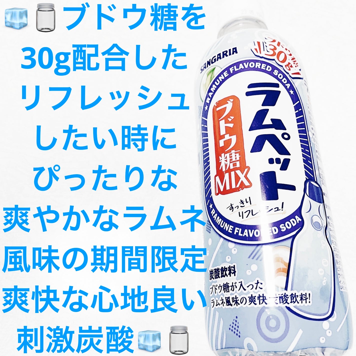 ラムペット ブドウ糖MIX/サンガリア/ドリンクを使ったクチコミ(1枚目)