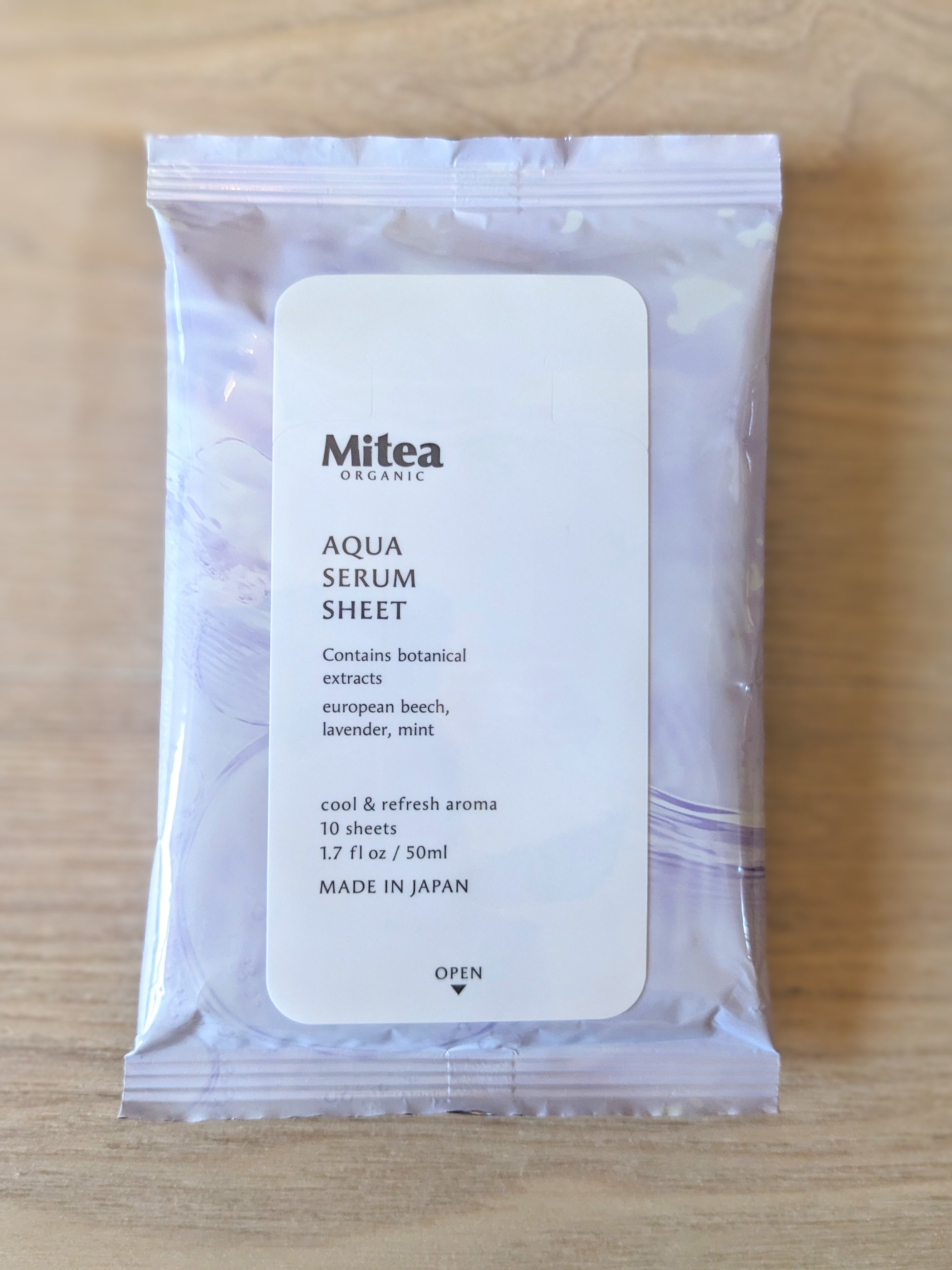 アクアセラムシートマスク/ミティア オーガニック/拭き取り化粧水を使ったクチコミ（1枚目）