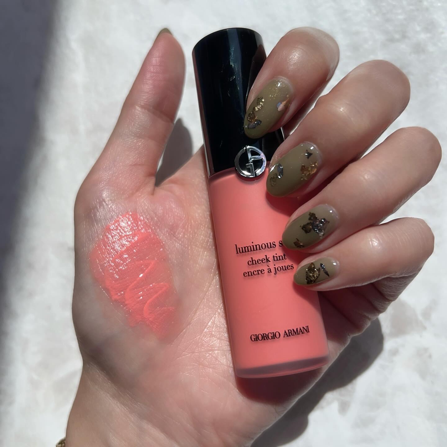 ルミナス シルク チーク ティント/ジョルジオ アルマーニ ビューティ/ジェル・クリームチークを使ったクチコミ（3枚目）