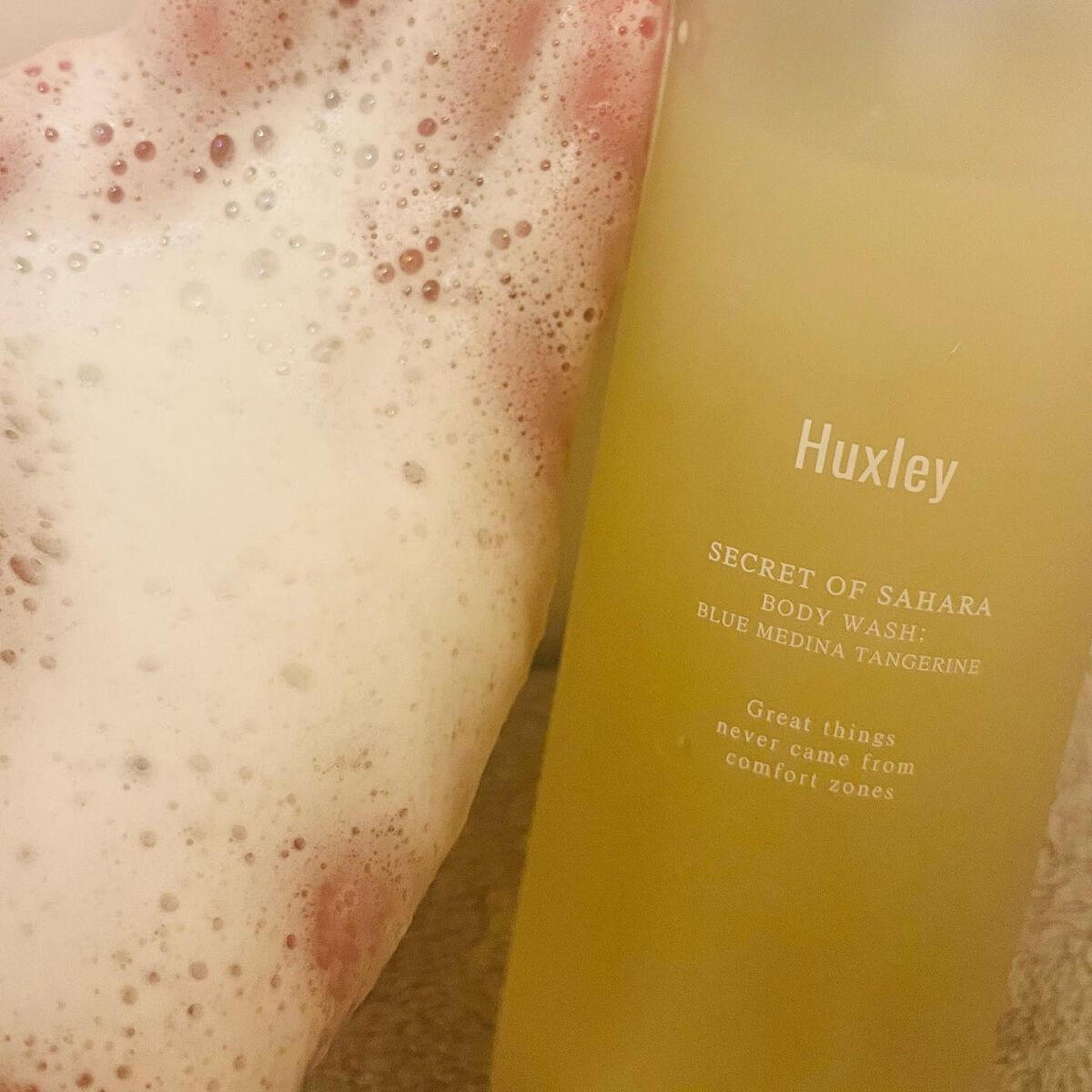 ボディウォッシュ；ブルーメディナタンジェリン/Huxley/ボディソープを使ったクチコミ（3枚目）