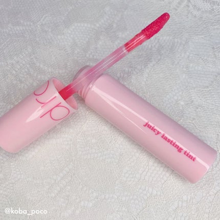 ジューシーラスティングティント/rom&nd/リップティントを使ったクチコミ(4枚目)