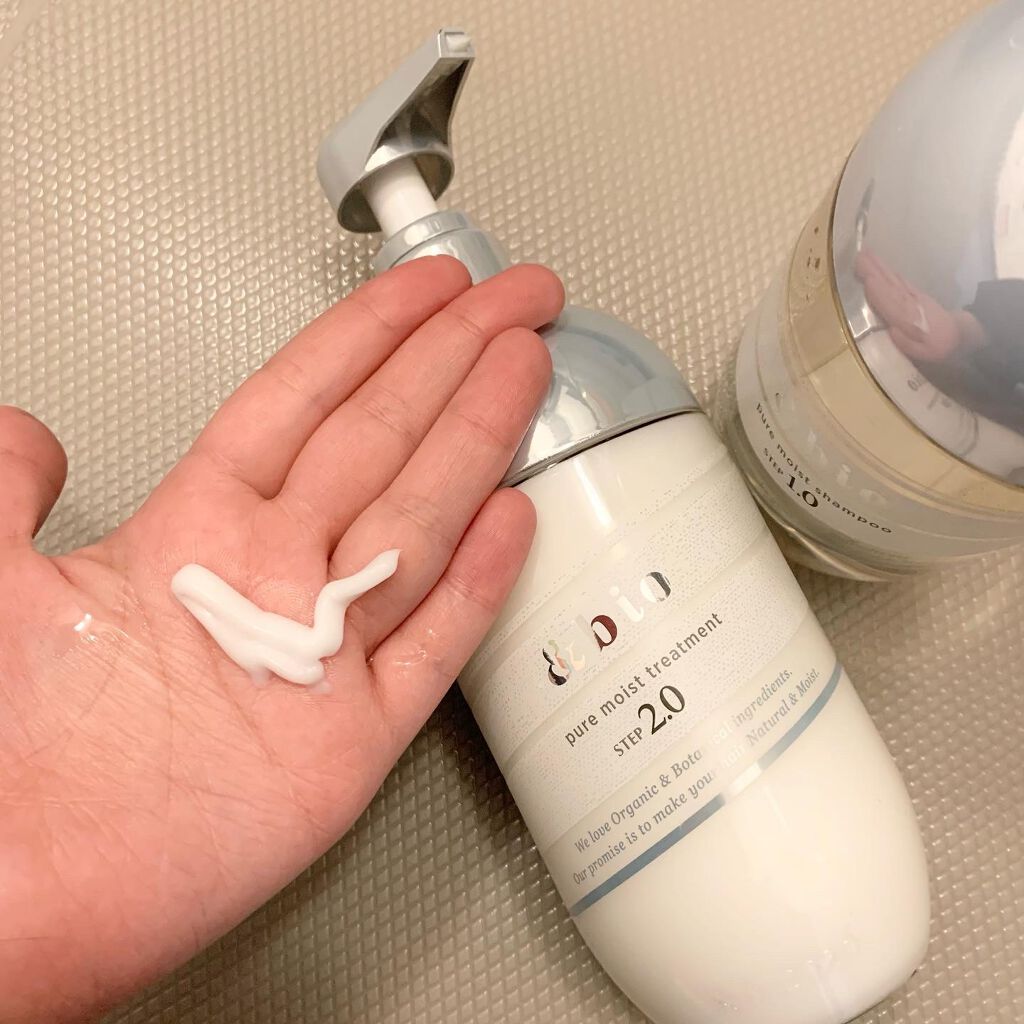 ピュアモイスト シャンプー 1.0／ヘアトリートメント 2.0/&bio/市販シャンプーを使ったクチコミ（3枚目）