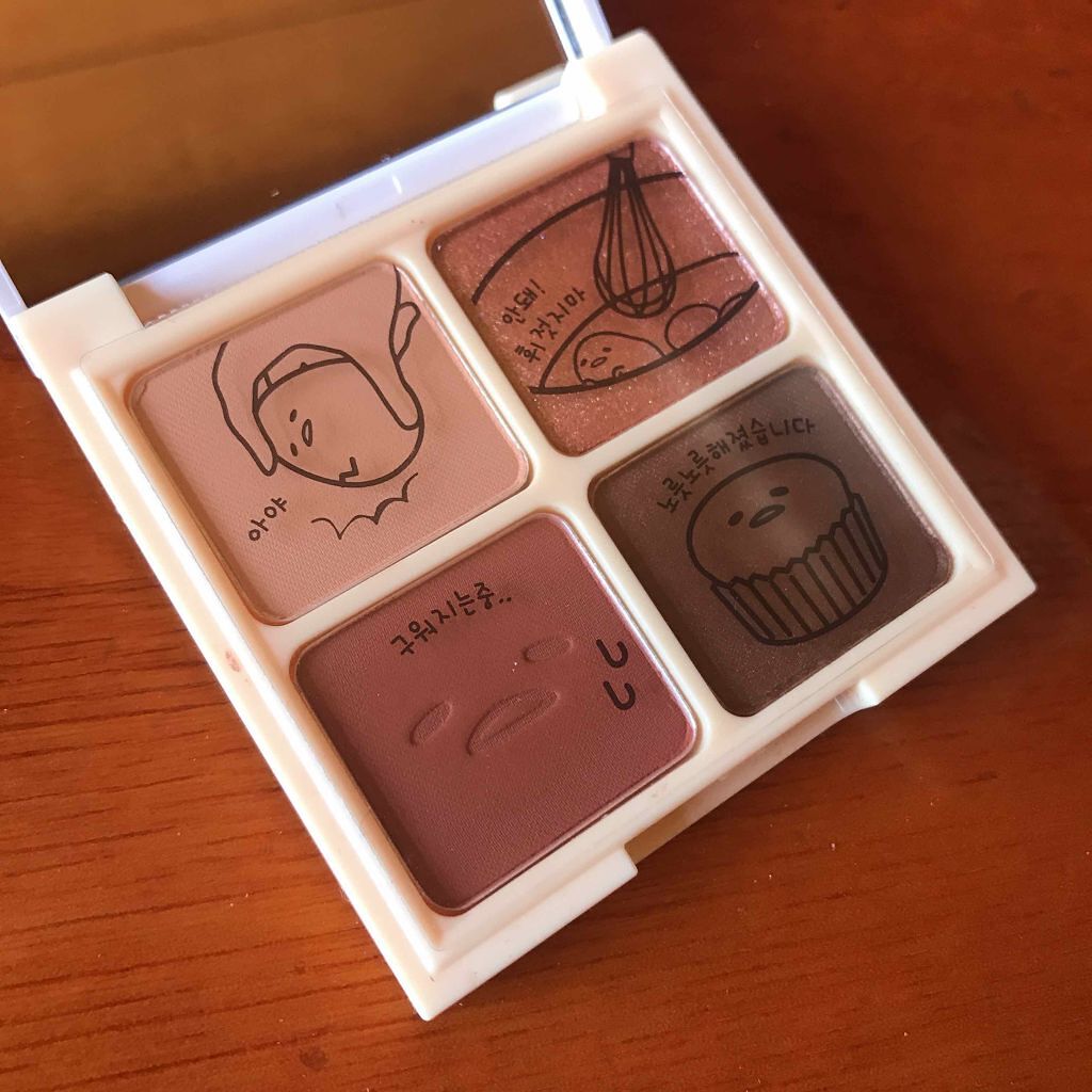 ぐでたまアイシャドウ/HOLIKA HOLIKA/アイシャドウパレットを使ったクチコミ(2枚目)