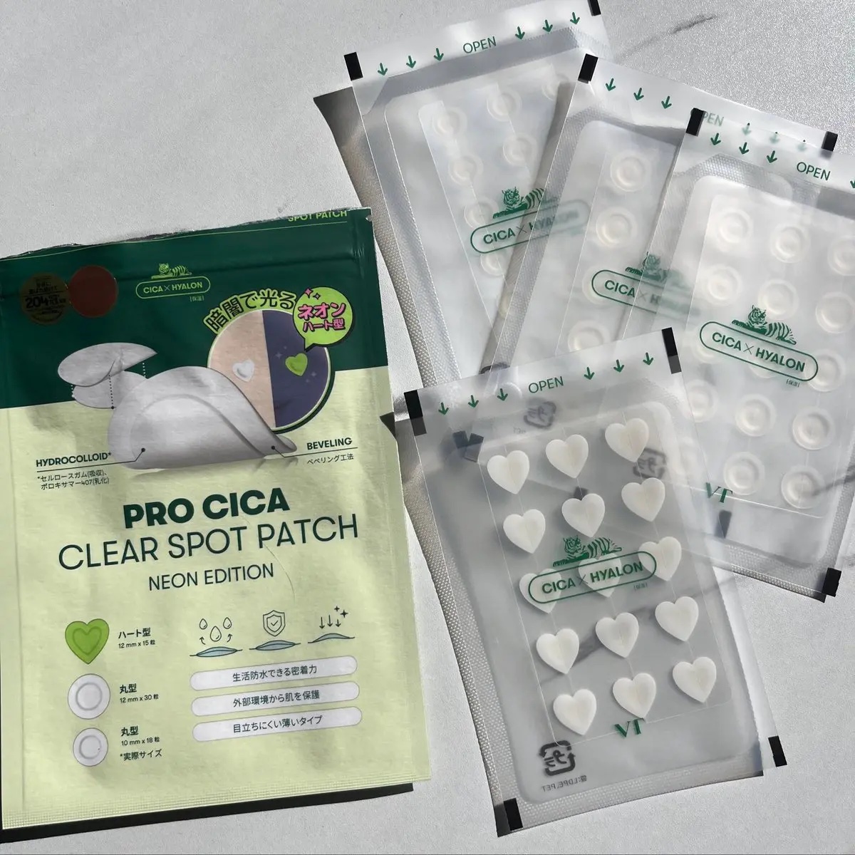 プロCICA クリアスポットパッチ ネオンエディション/VT/その他スキンケアを使ったクチコミ（2枚目）