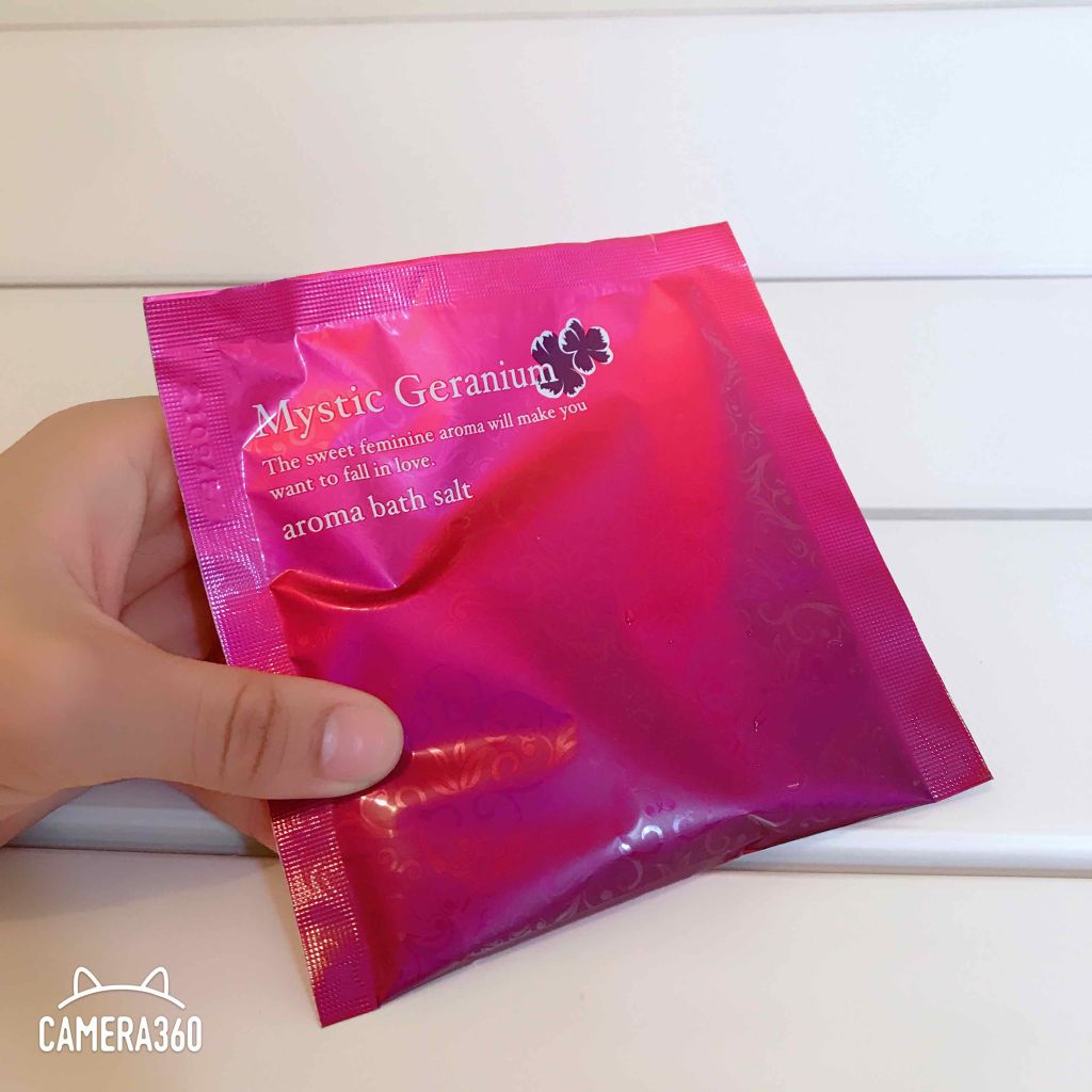 アロマバスソルト ミスティックゼラニウム/ジーピークリエイツ/入浴剤を使ったクチコミ（2枚目）