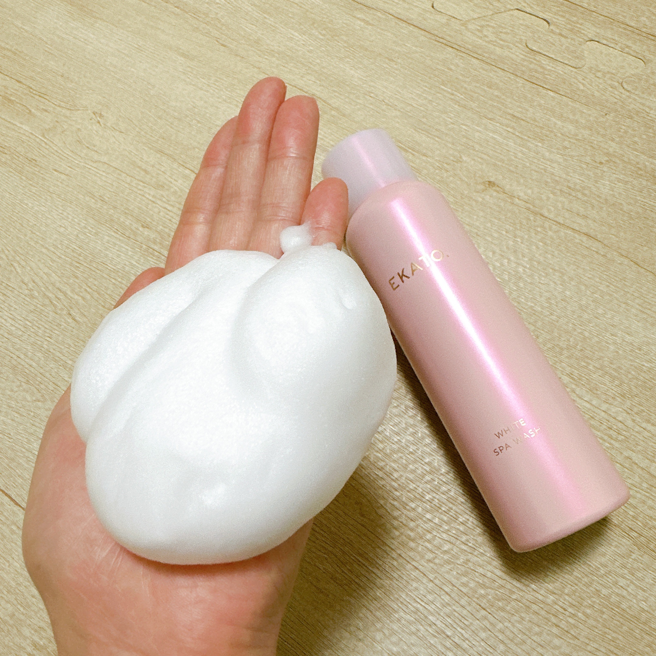 ホワイト スパウォッシュ/EKATO./その他洗顔料を使ったクチコミ（3枚目）