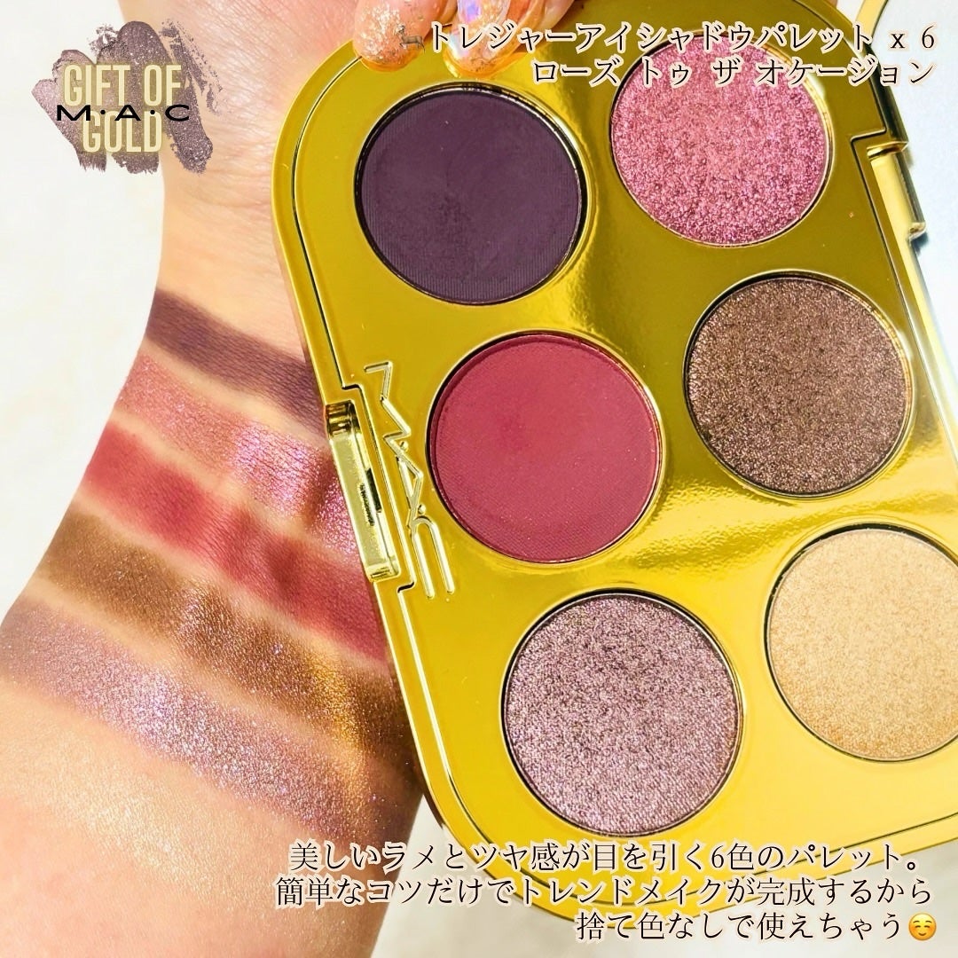 トレジャー アイシャドウ パレット ×6/M・A・C/アイシャドウパレットを使ったクチコミ(2枚目)