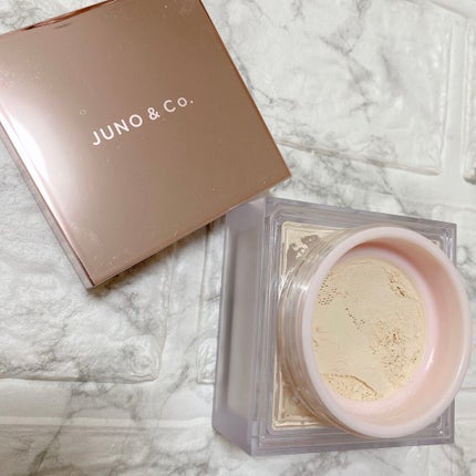Juno Blur Makeup Setting Powder - Brightening/JUNO & CO./ルースパウダーを使ったクチコミ(6枚目)