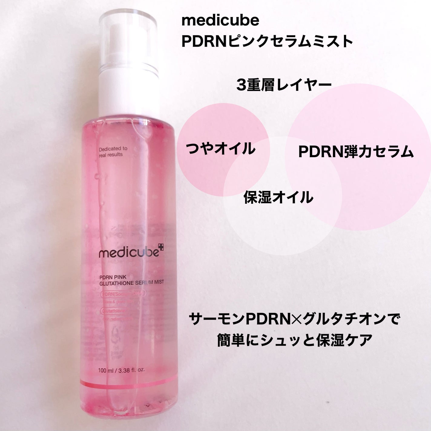 PDRNピンクセラムミスト/MEDICUBE/美容液を使ったクチコミ(2枚目)