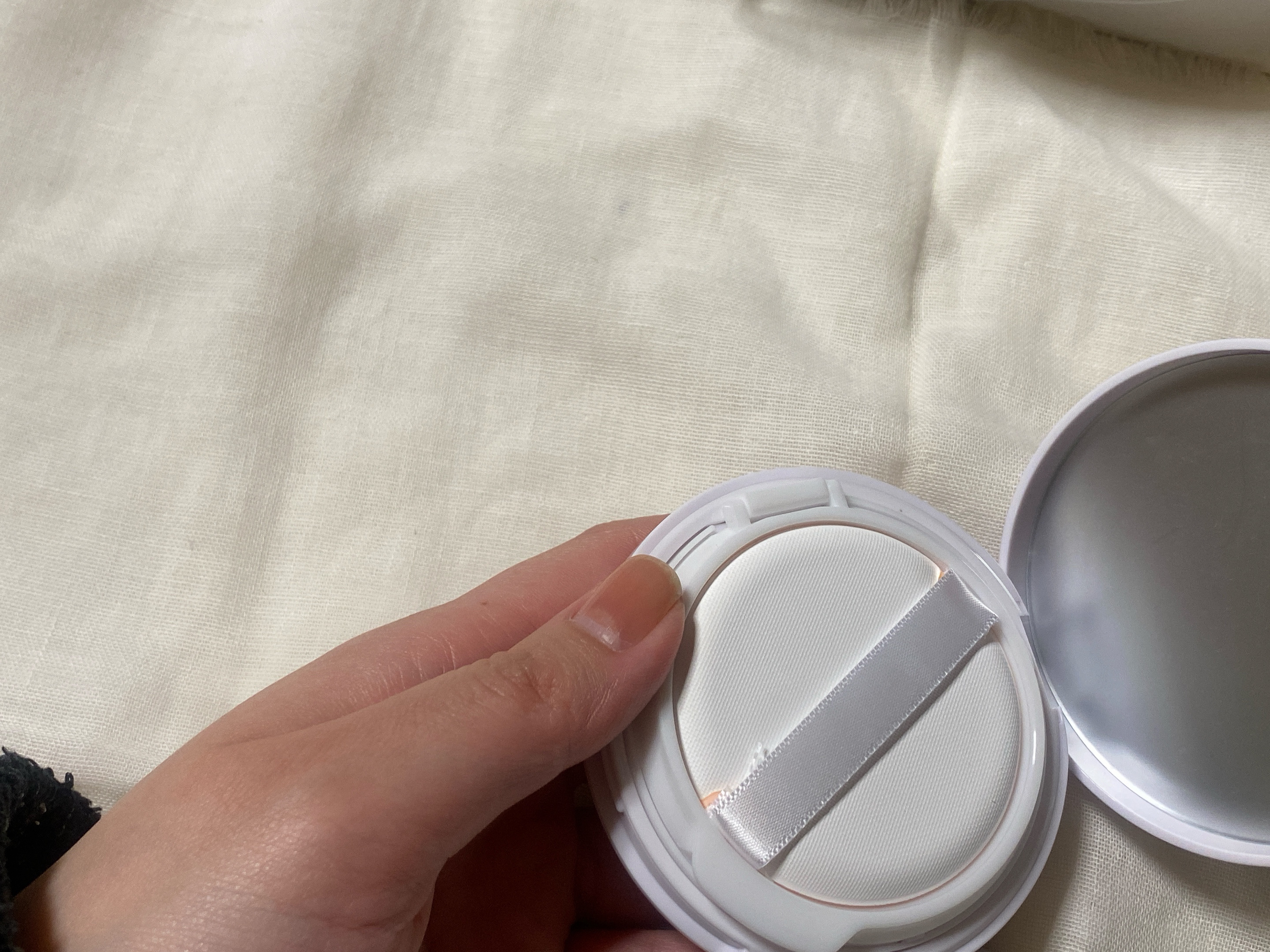 アイデイト クッションファンデーション 02 ライトベージュ/IDATE/クッションファンデーションを使ったクチコミ（2枚目）