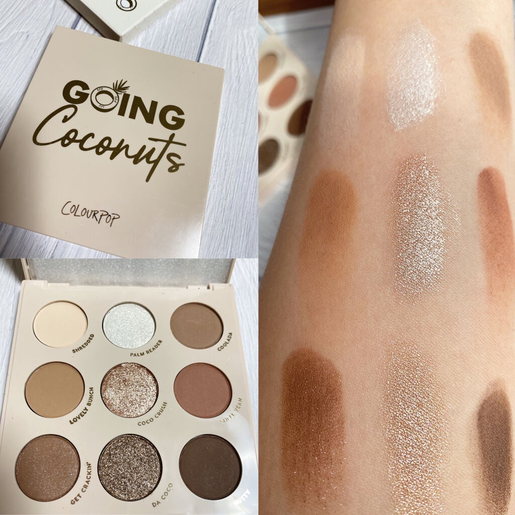 Going Coconuts Bronzed Eyeshadow Palette/ColourPop/アイシャドウパレットを使ったクチコミ(3枚目)