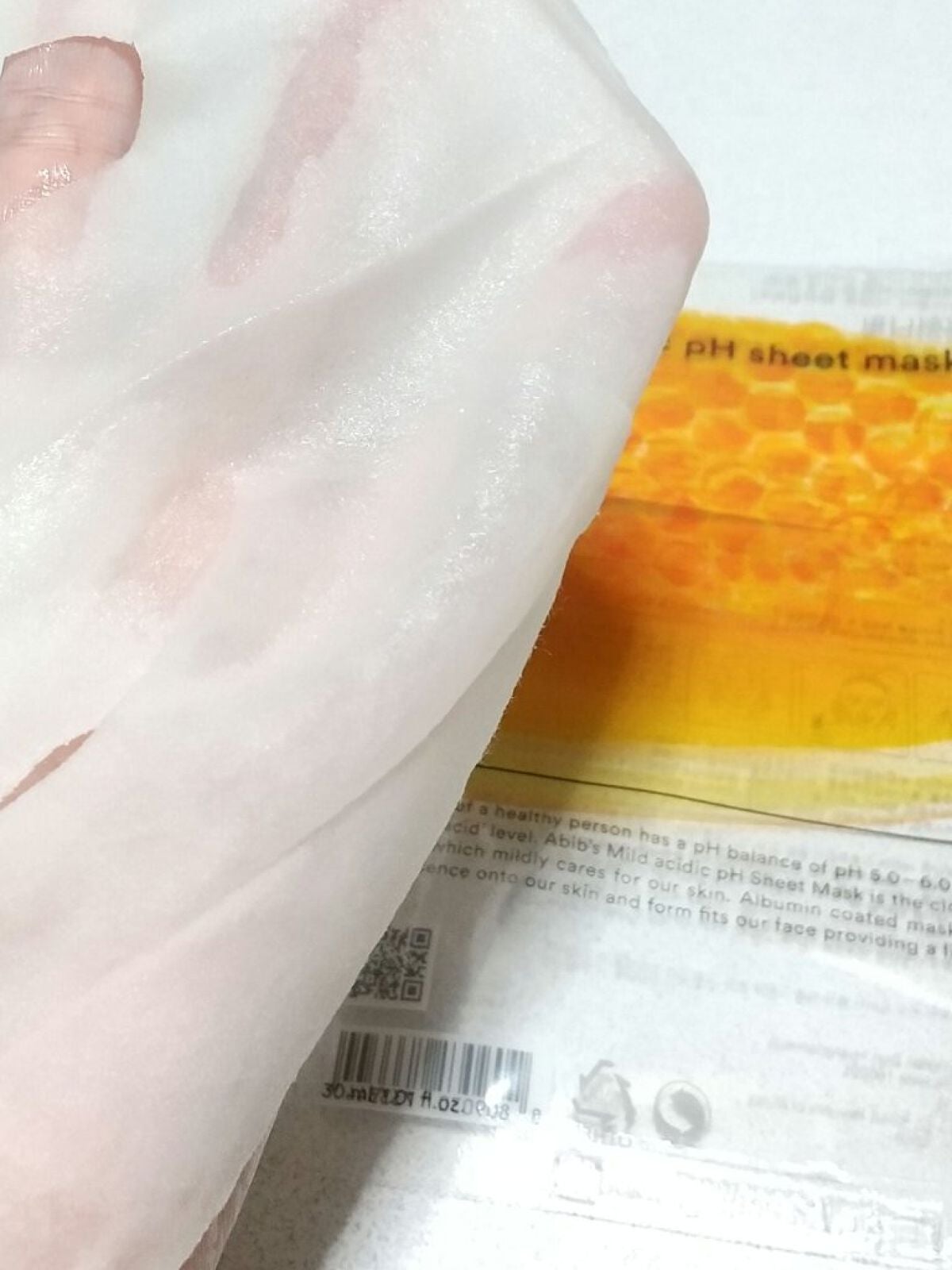弱酸性pHシートマスク ハニーフィット/Abib /シートマスク・パックを使ったクチコミ(2枚目)