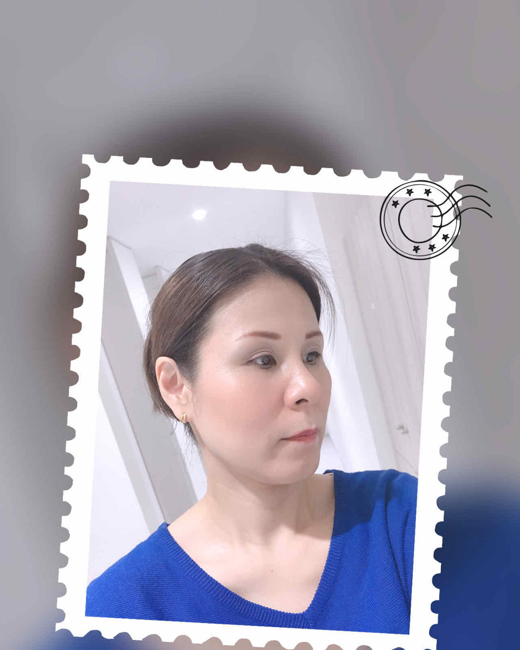 DHC アイシャドウムーンのクチコミ「🌟本日のメイク🌟

こんばんゎ🌙.*·̩͙
今日はロイヤルブルーのニットを着たので
#ブルベメ.....」（3枚目）