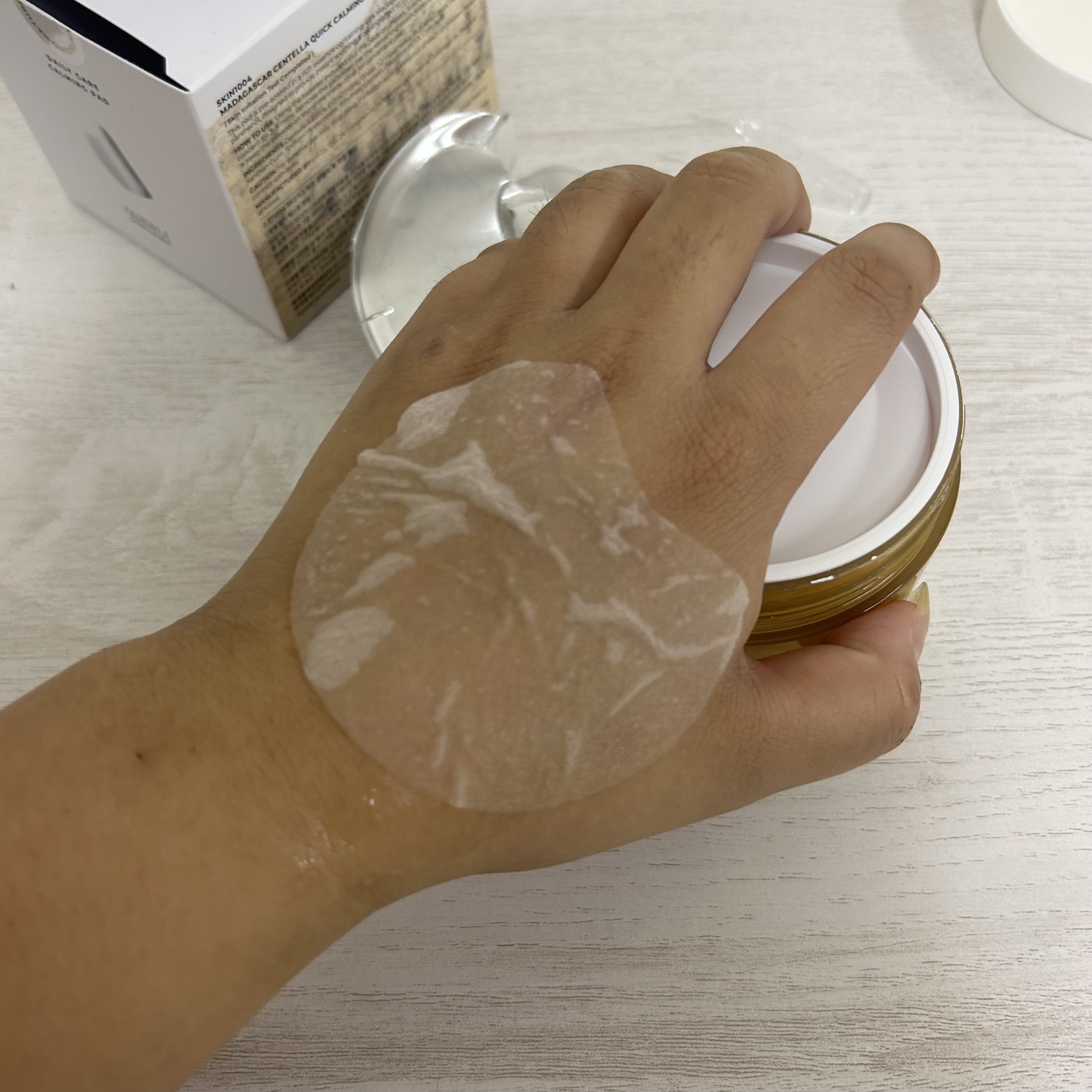 センテラ クイックカーミングパッド/SKIN1004/トナーパッドを使ったクチコミ（3枚目）