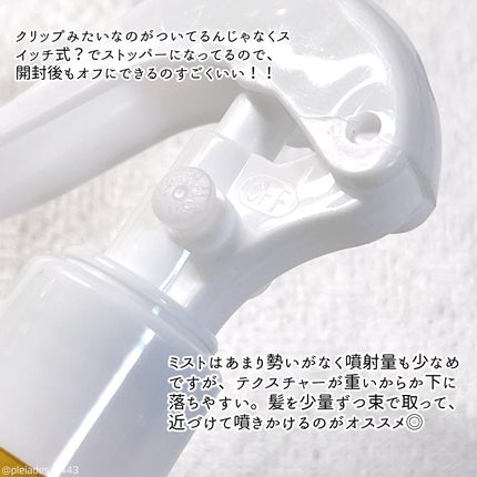 Protein Bond Water Essence/HAIRPLUS/ヘアミストを使ったクチコミ(3枚目)