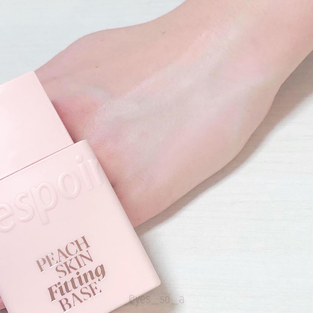 ピーチスキンフィッティングベース/espoir/化粧下地を使ったクチコミ(3枚目)