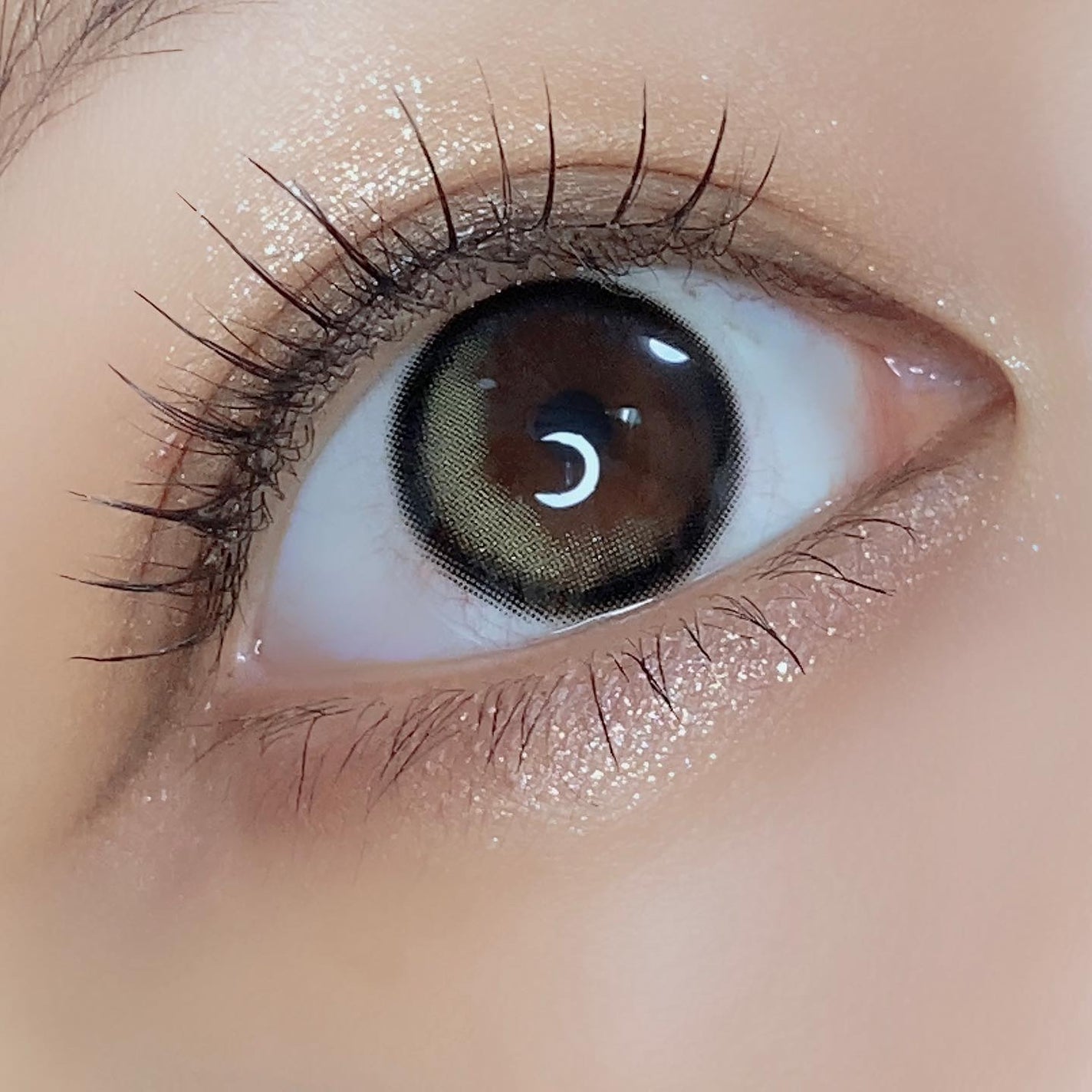 クローリングオリーブブラウン/LENSME/カラーコンタクトレンズを使ったクチコミ(3枚目)