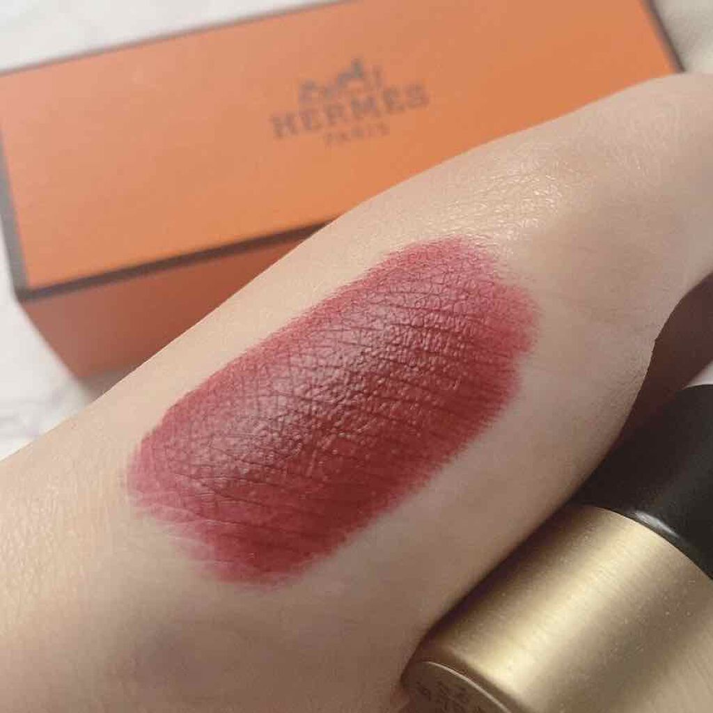 〈ルージュ・エルメス〉 ルージュ ア レーヴル マット/エルメス/口紅を使ったクチコミ(4枚目)
