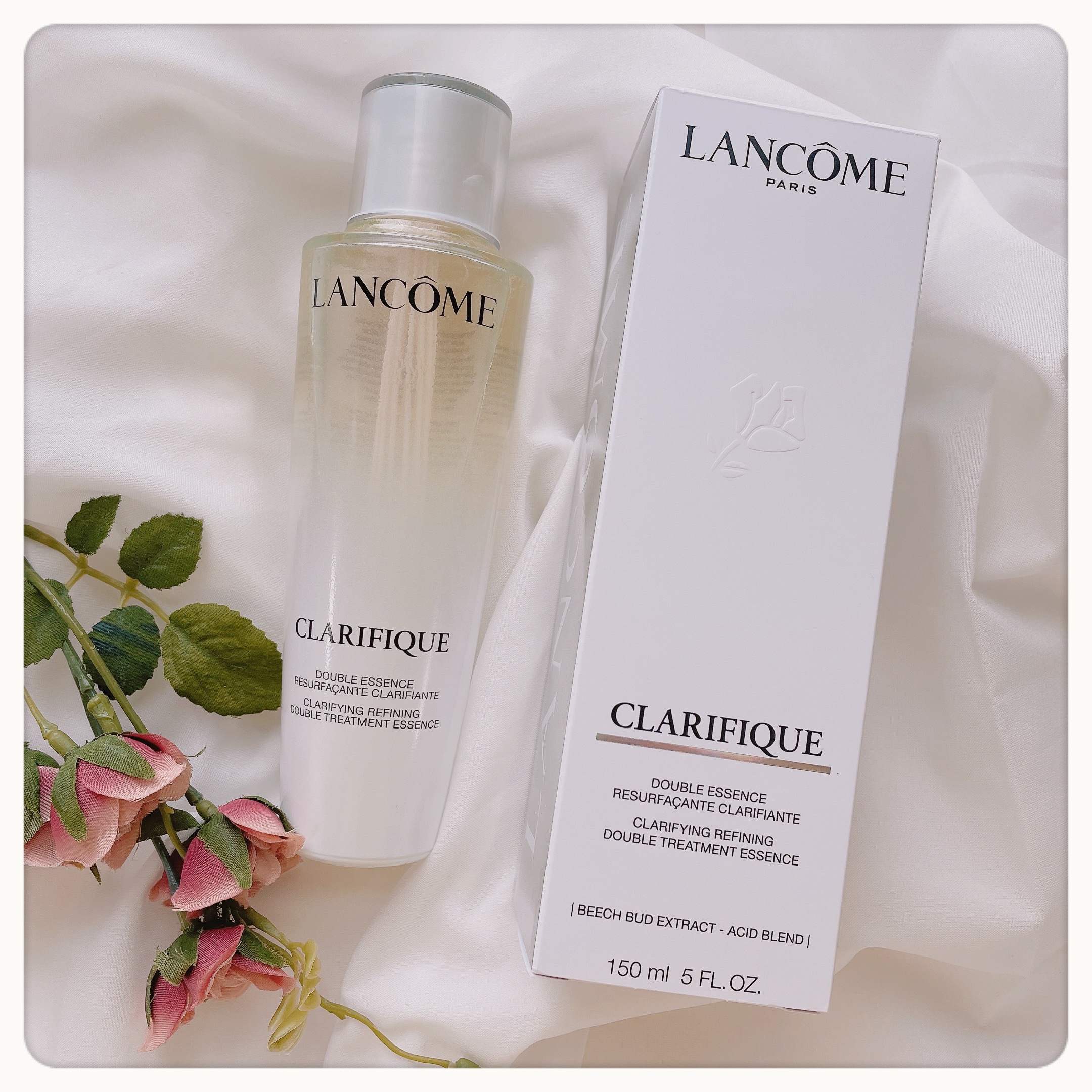 こんばんは🐰
いつもいいねありがとうございます🍀

 
リニューアルしたランコムの化粧水
『クラリフィック デュアル エッセンス ローション EX』❄️
 
しっとり保湿と毎日できる角質ケアを
1本でかなえるエッセンスとオイルの
二層式