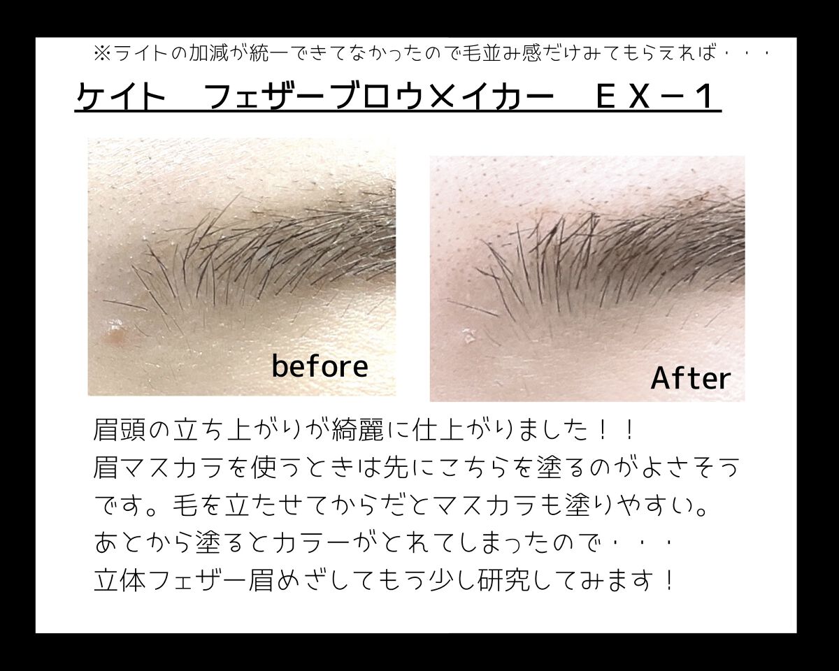 フェザーブロウメイカー/KATE/眉マスカラを使ったクチコミ(3枚目)