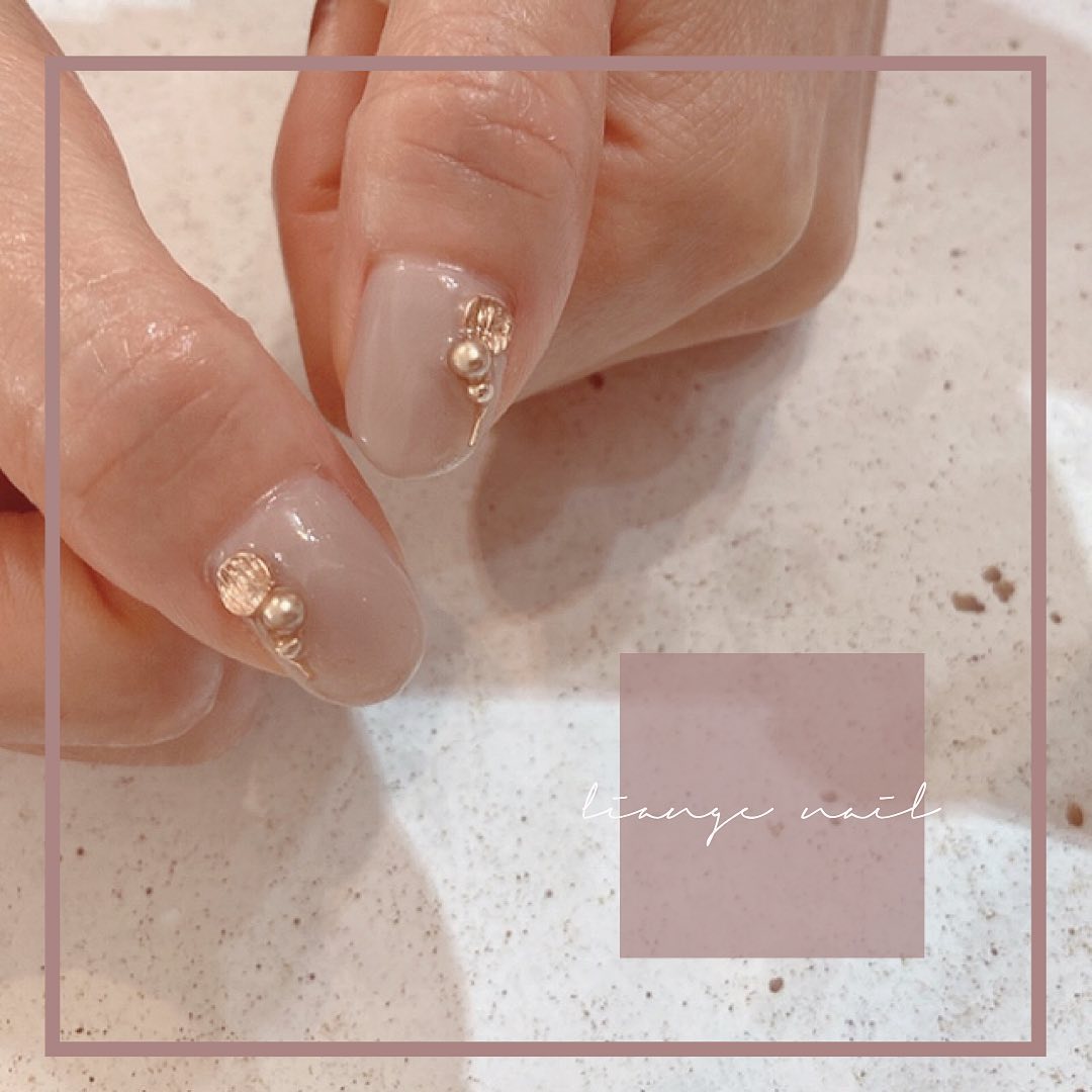 #リアンジェネイル,#柏ネイル,#ネイル,#グレージュネイル,#ニュアンスネイルのネイルデザイン