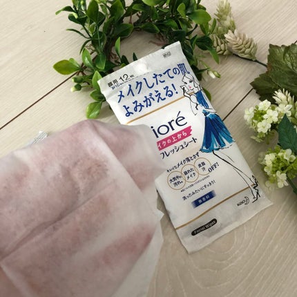 メイクの上からリフレッシュシート/ビオレ/フェイスシートを使ったクチコミ(3枚目)