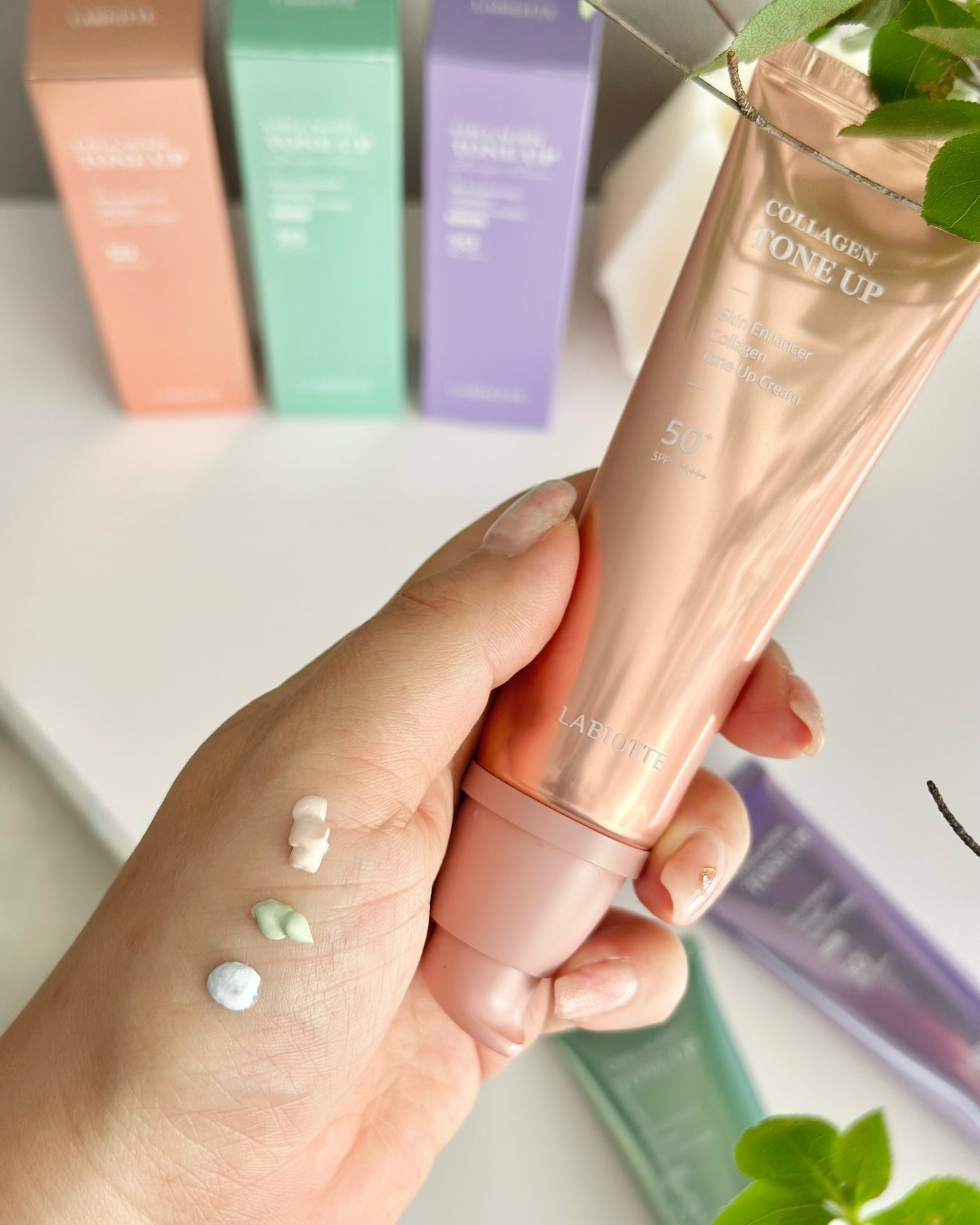 スキンエンハンサーコラーゲントーンアップクリーム/LABIOTTE/日焼け止めクリームを使ったクチコミ(3枚目)
