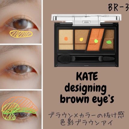 デザイニングブラウンアイズ/KATE/アイシャドウパレットを使ったクチコミ(2枚目)