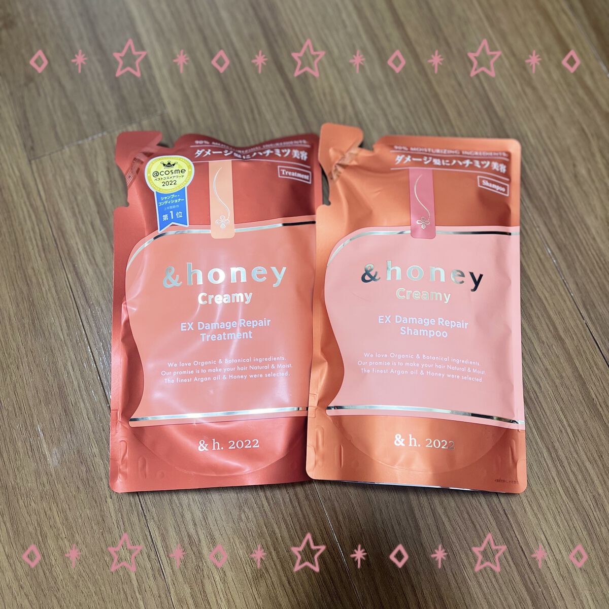 Creamy EXダメージリペアシャンプー1.0/ヘアトリートメント2.0/&honey/市販シャンプーを使ったクチコミ（1枚目）