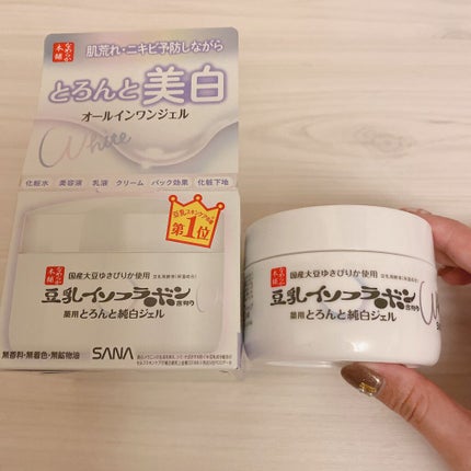 とろんと濃ジェル 薬用美白 N/なめらか本舗/オールインワン化粧品を使ったクチコミ(1枚目)