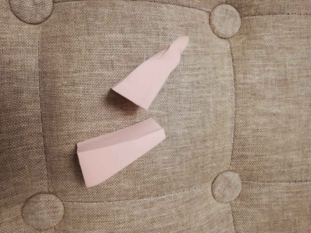 メイクアップスポンジバリューパック ウェッジ型/DAISO/パフ・スポンジを使ったクチコミ(2枚目)