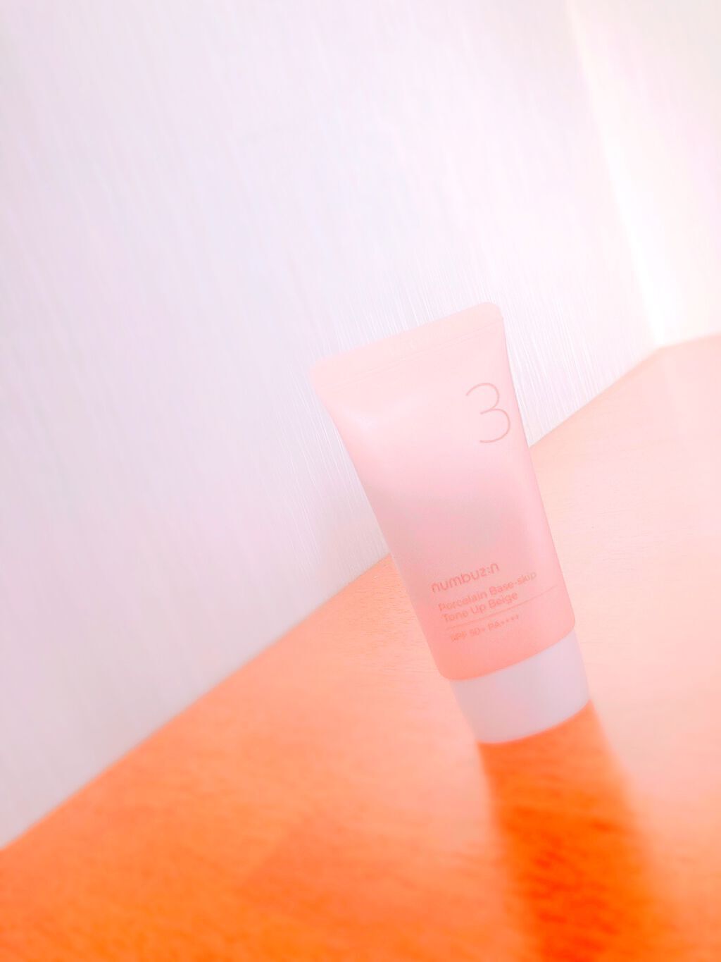 3番 ノーファンデ陶器肌トーンアップクリーム/numbuzin/化粧下地を使ったクチコミ(2枚目)