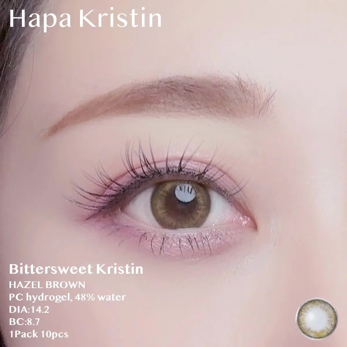 ビタースイートクリスティン/Hapa kristin/カラーコンタクトレンズを使ったクチコミ（3枚目）