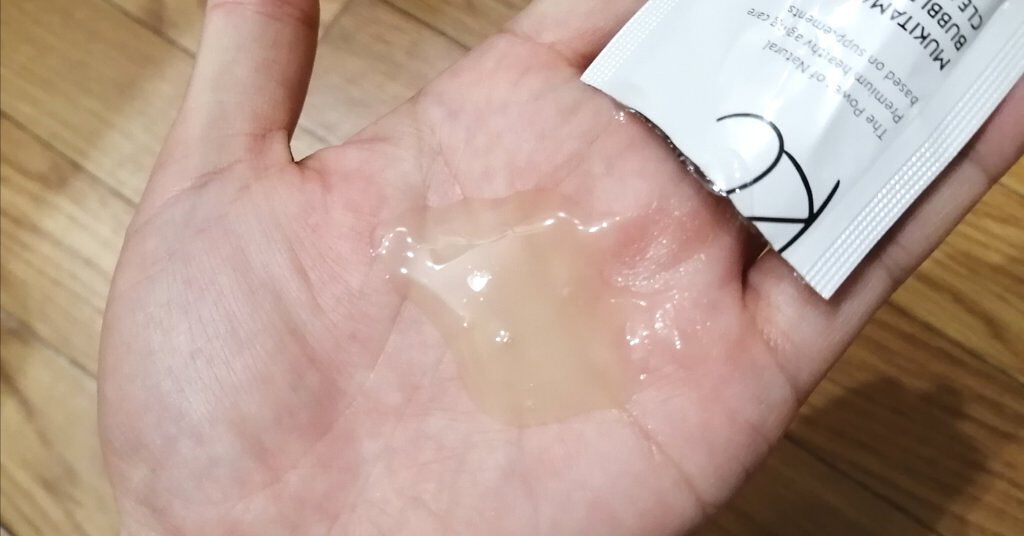 KC むきタマつるん 発泡美容液クレンジング/ハーブ健康本舗/クレンジングジェルを使ったクチコミ（2枚目）