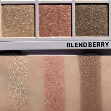 オーラクリエイション 104 ホワイトベリー＆フローズンピンク(ホリデー限定カラー)/BLEND BERRY/アイシャドウパレットを使ったクチコミ（3枚目）