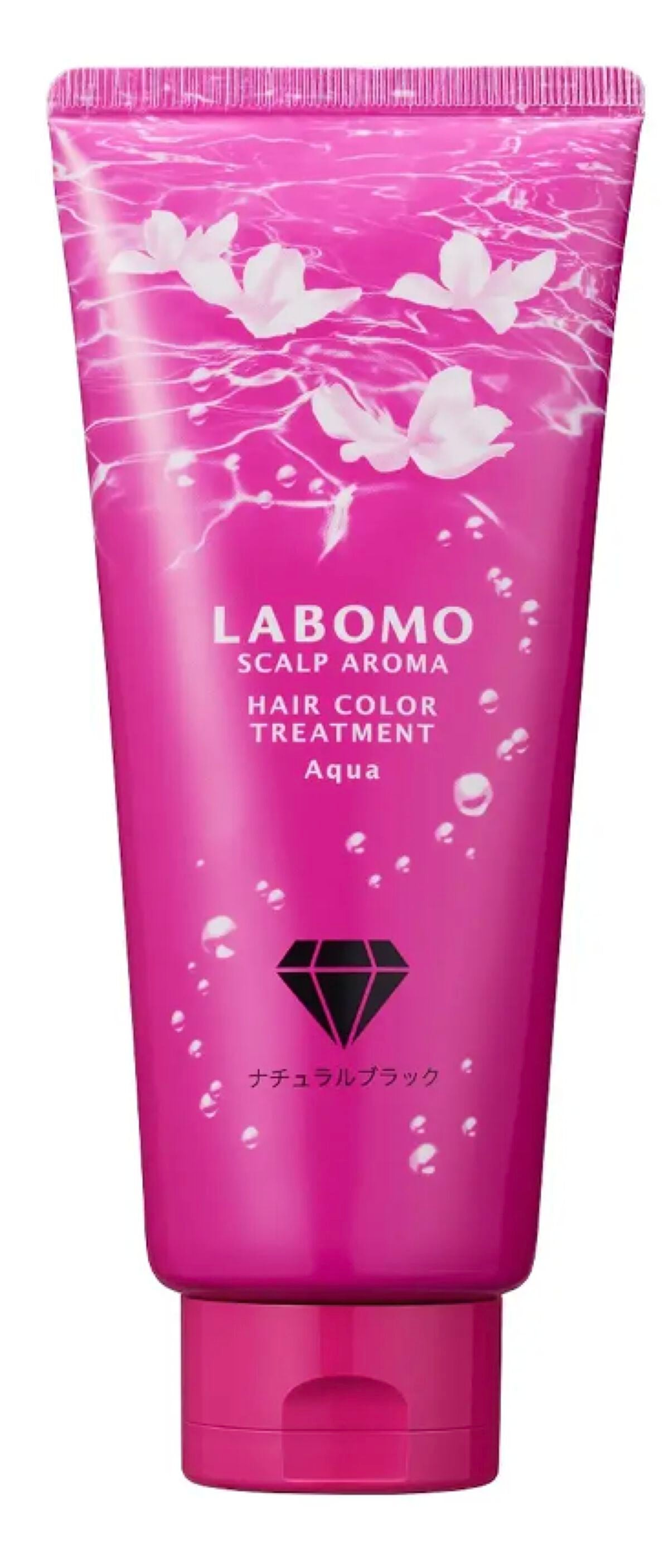 ラボモ スカルプアロマ ヘアカラートリートメントアクア ナチュラルブラック