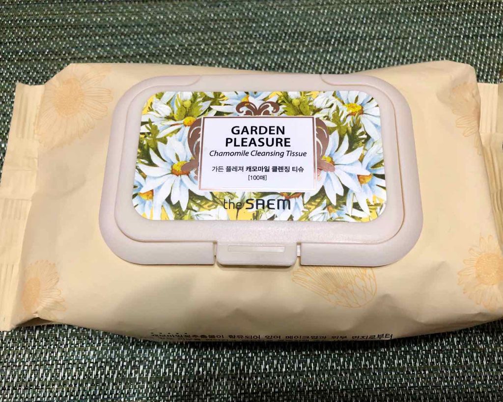 ガーデンプレジャー カモミール クレンジング ティッシュ/the SAEM/クレンジングシートを使ったクチコミ(1枚目)