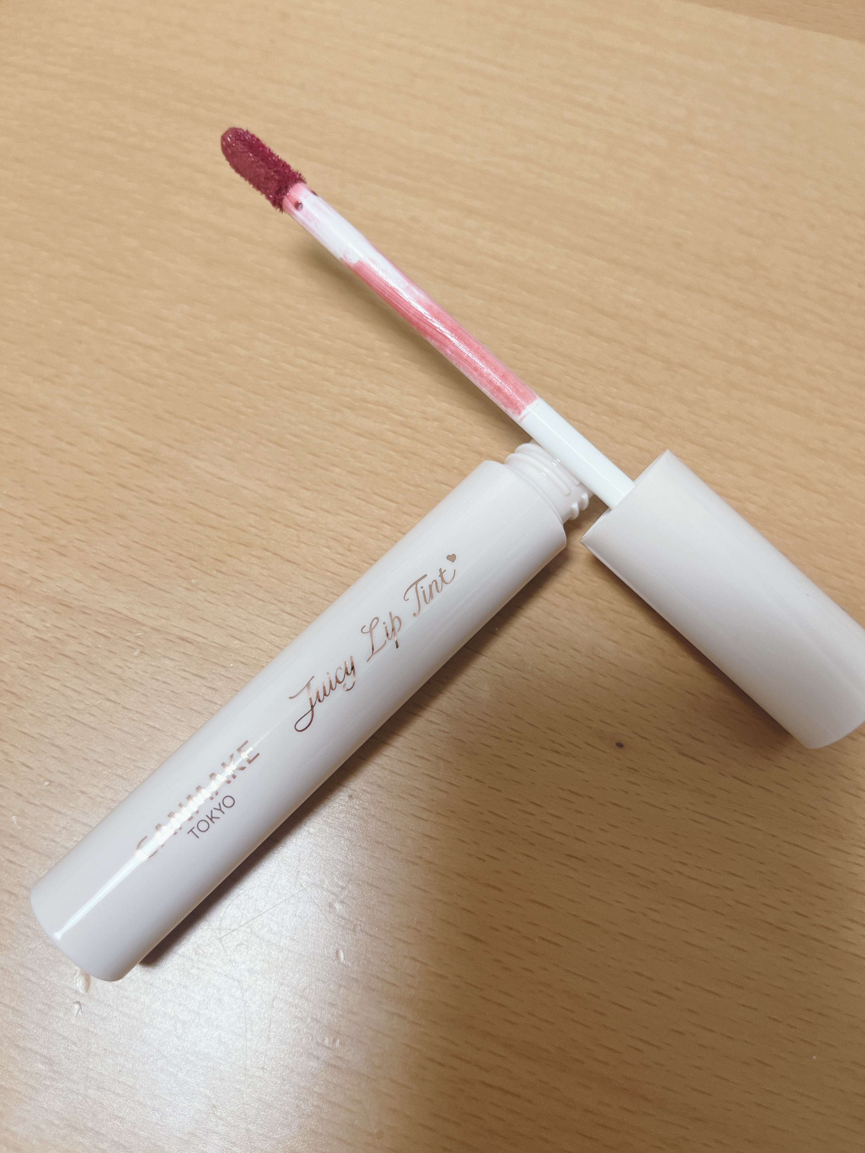 ジューシーリップティント/キャンメイク/口紅を使ったクチコミ（2枚目）