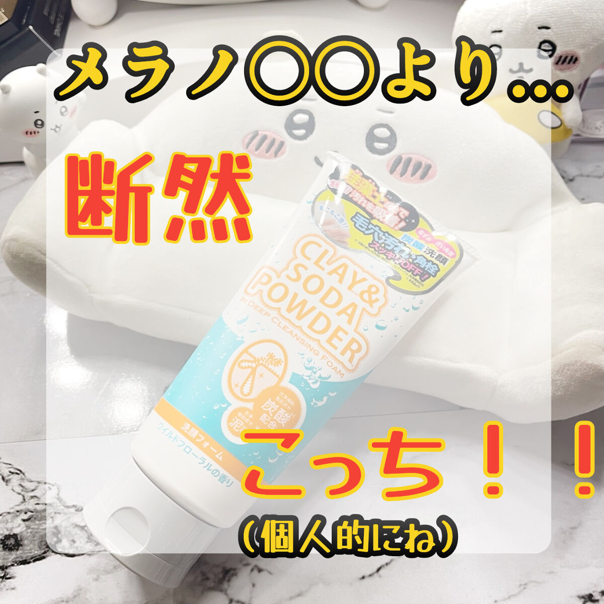 クレイ＆ソーダパウダーインディープクレンジングフォーム/株式会社イヴ/洗顔フォームを使ったクチコミ（1枚目）