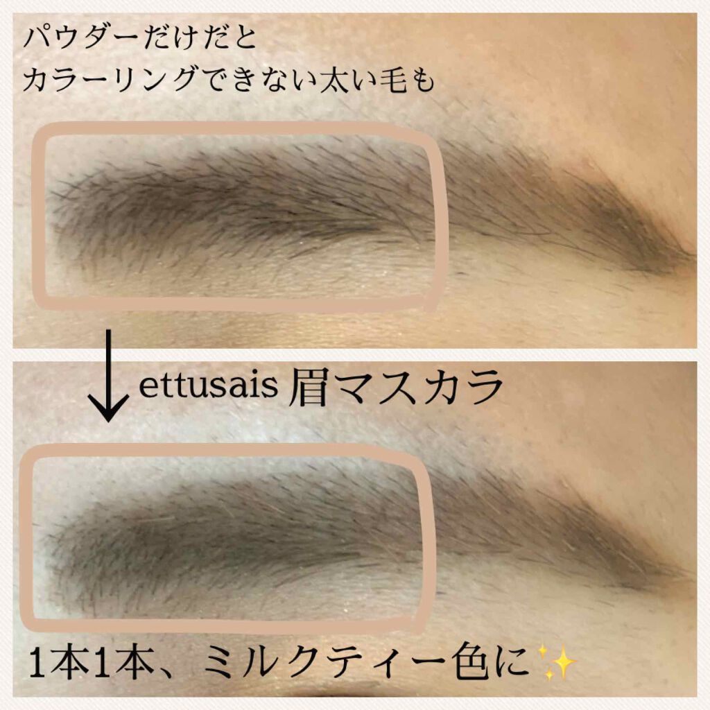 LIPSベストコスメ2020上半期カテゴリ賞　アイブロウ部門 第2位 ettusais エテュセ アイエディション(ブロウマスカラ)の話題の口コミ・レビューの写真 （3枚目）