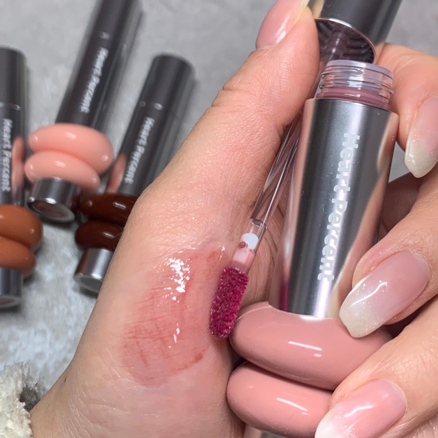 ドットオンムードワンウェイグロイティント/Heart Percent/リップティントを使ったクチコミ(7枚目)