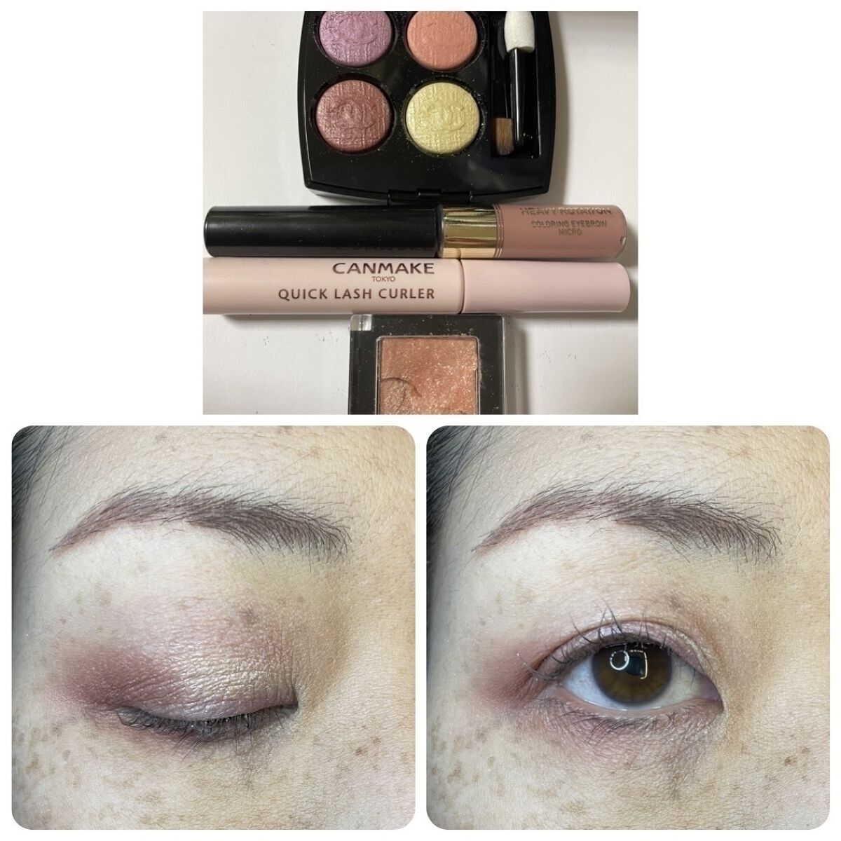 カラーリングアイブロウ マイクロ/ヘビーローテーション/眉マスカラを使ったクチコミ（1枚目）