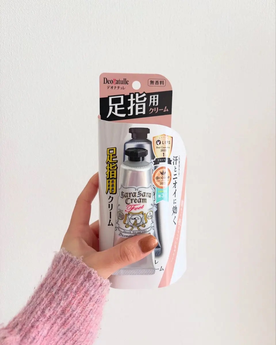 薬用足指さらさらクリーム/デオナチュレ/デオドラント・制汗剤を使ったクチコミ（1枚目）